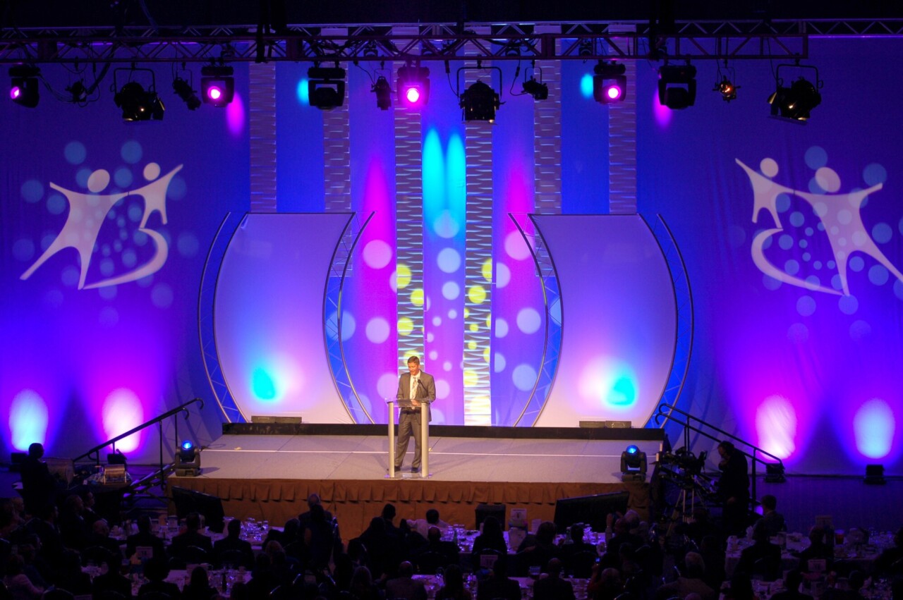 Large Event Gathering BBBS Fort Wayne Grand Wayne Convention Special Effects Lighting